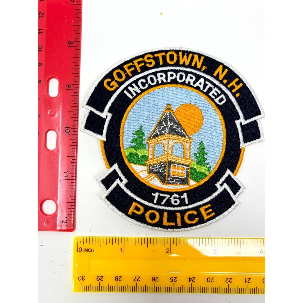 Goffstown NH New Hampshire Incorporated 1761 Police Department Embroidered Patch